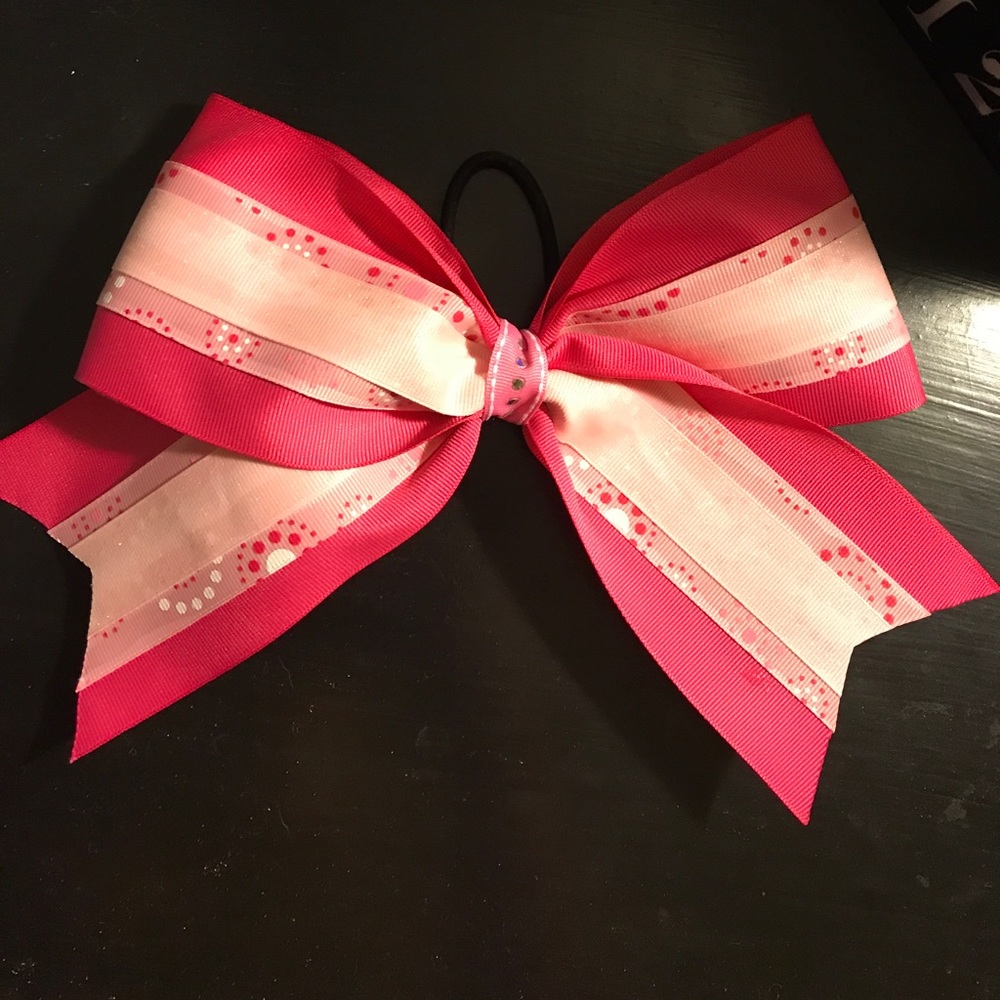 Pink Cheer/Hair bow! Never worn!