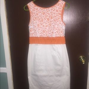 🎉 Price Drop 🎉 Orange & White Lacey dress 🍑