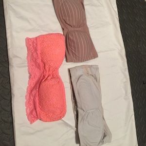 3 bralettes/ bandeau