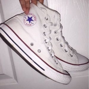 white high top converse
