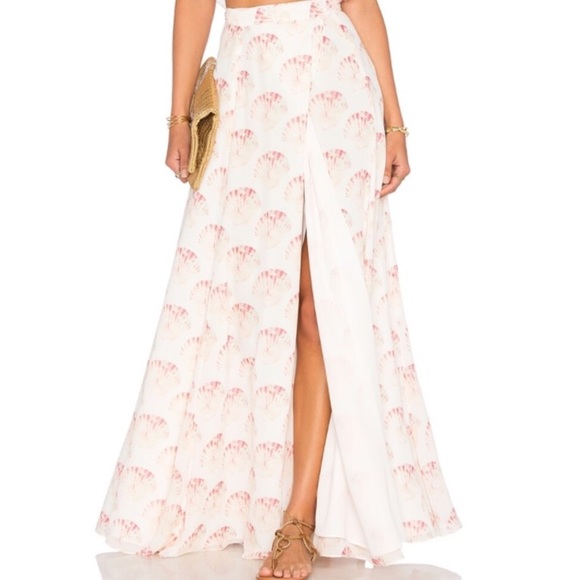 NWT Lovers + Friends Shell Print Maxi Skirt - Picture 2 of 5