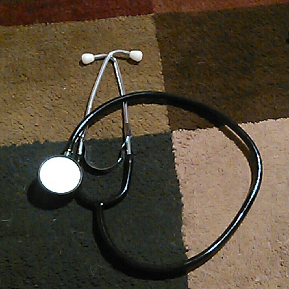 Black stethoscope
