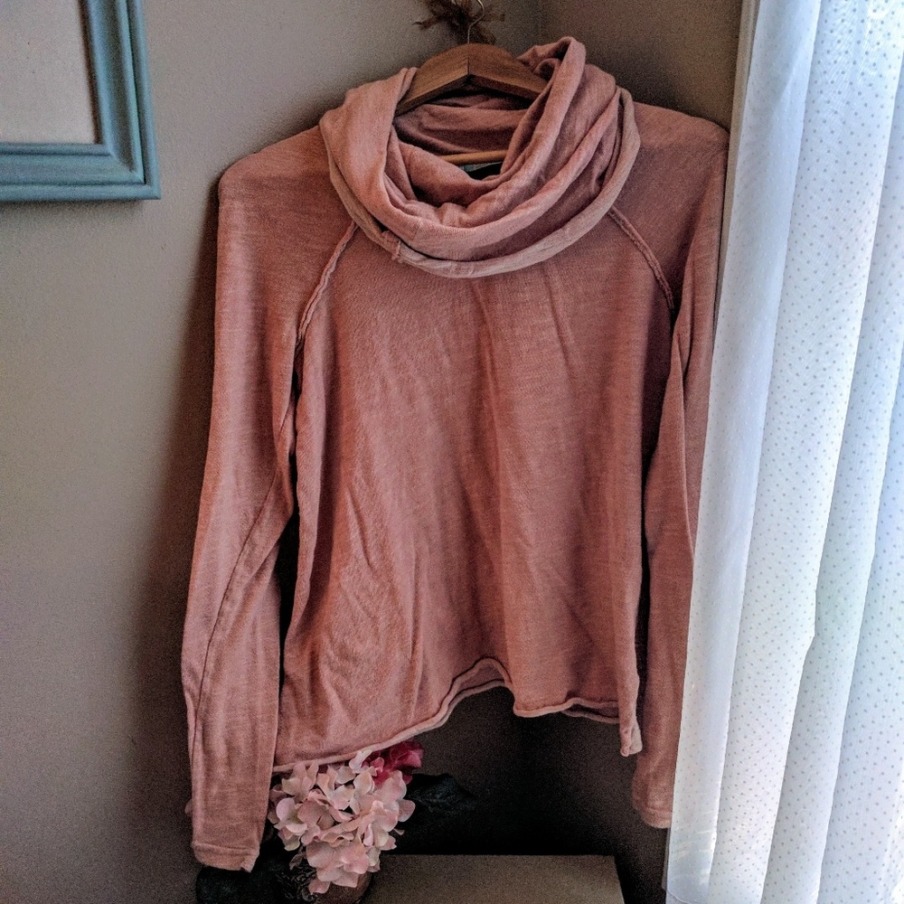 Free People Beach Cocoon Cowl Neck Shirt - Picture 1 of 6