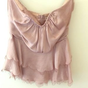 Rebecca Taylor blush silk top