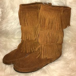 Minnetonka Fringe Boots