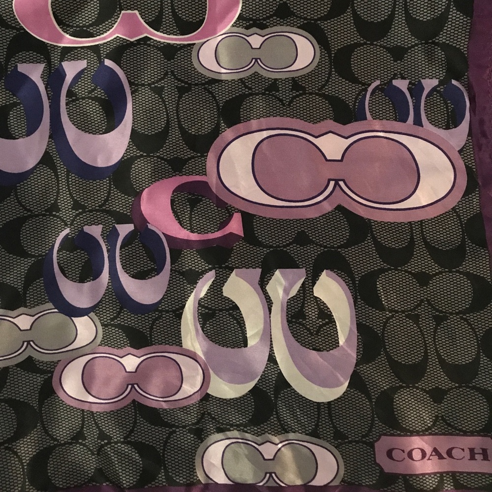 Coach silk scarf