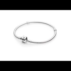 Silver Pandora charm bracelet