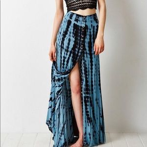 UO ecote button-down knit maxi skirt, S