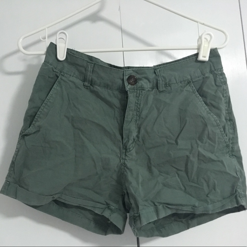 green shorts