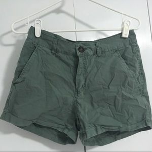 green shorts