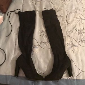 Black high thigh boots used a couple of times