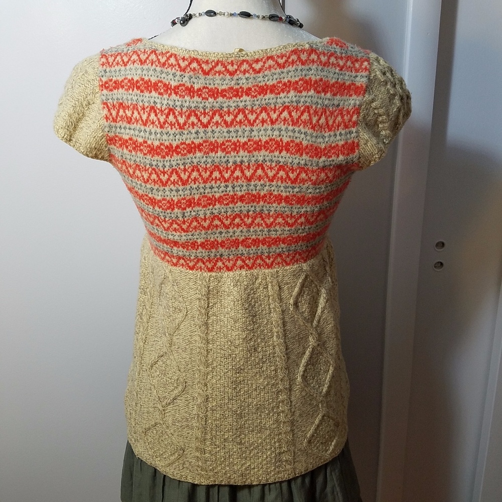 Free People Short Sleeved Sweater Top - Picture 4 of 7