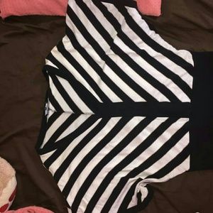 Black and white stripped shirt