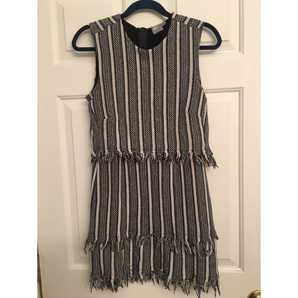 Asos Tweed Frayed Dress - Size 6