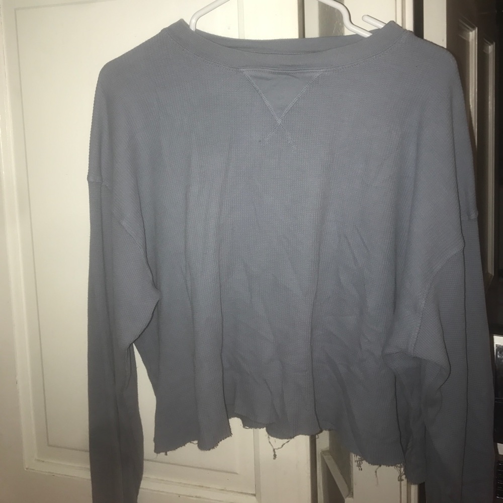 brandy melville thermal crop top