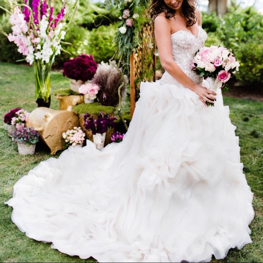 Custom Made Lazaro Wedding Dress
