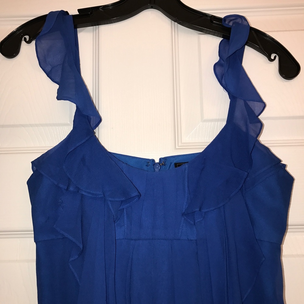 BCBGMaxAzria Ruffled Blue Dress Size 0 - Picture 2 of 7