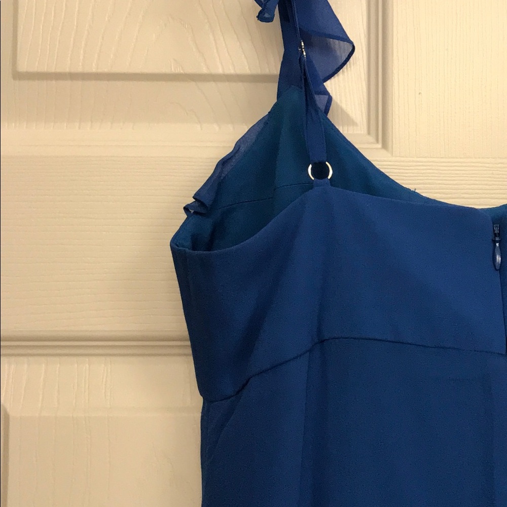 BCBGMaxAzria Ruffled Blue Dress Size 0 - Picture 5 of 7