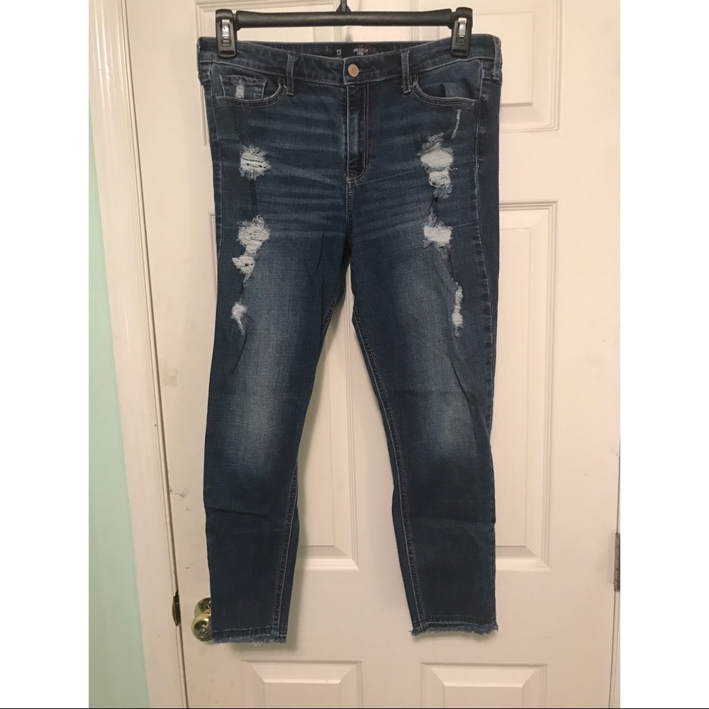 Hollister Crop High Rise Jeans