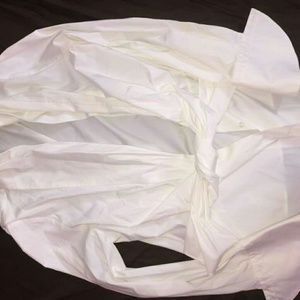 White long sleeve top