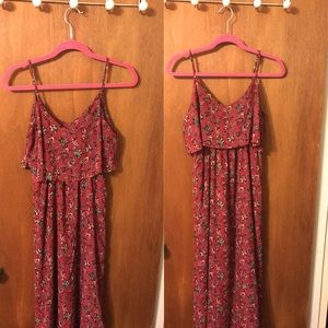 Rose Floral Maxi Dress!