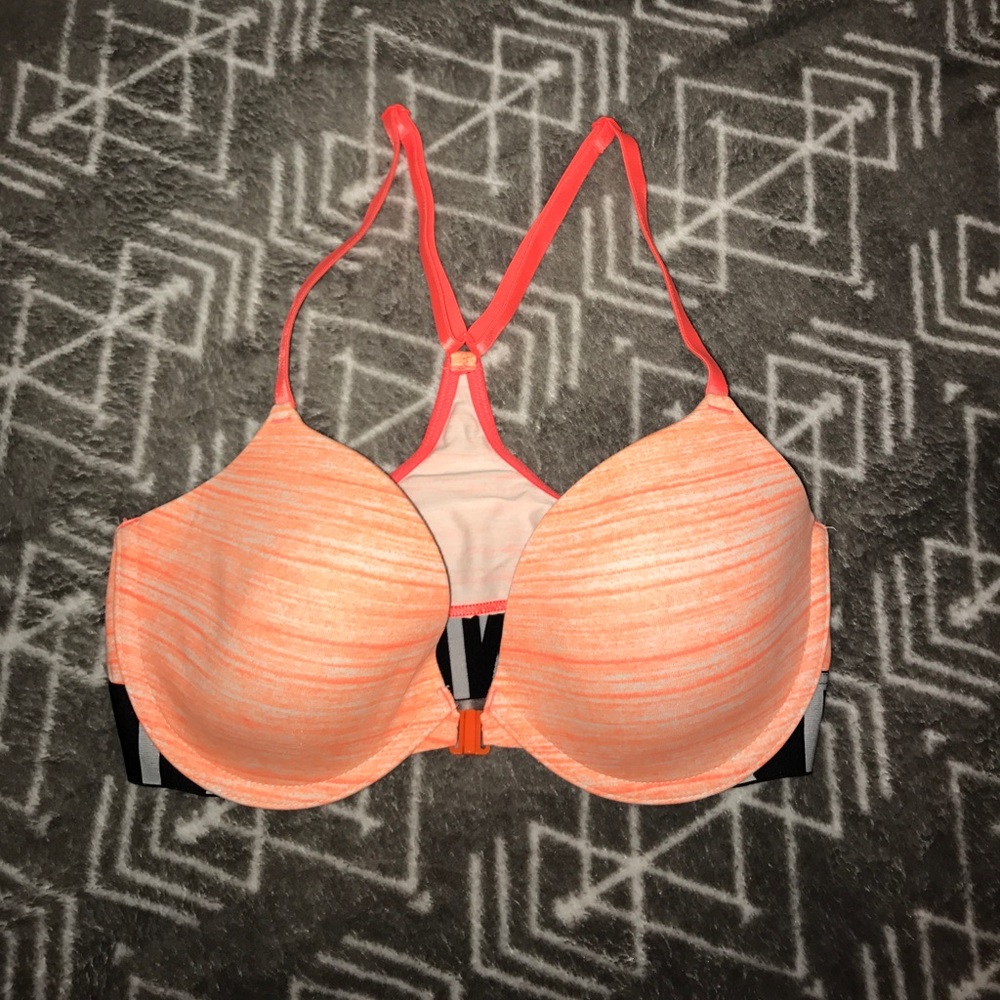 Lightly Lined Orange Pink Bra