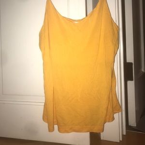 h&m orange yellow tank top