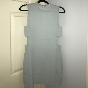 Light blue cut out dress