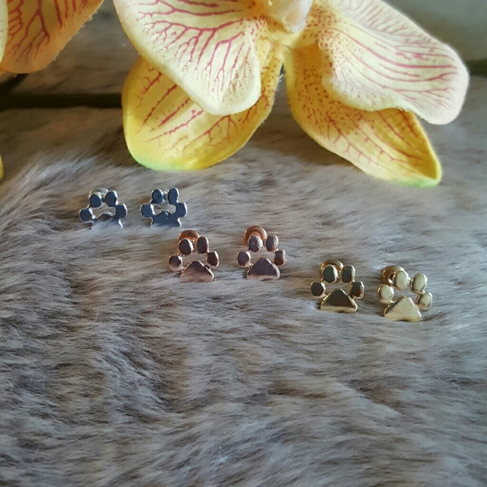 🐾Paw print stud earrings🐾