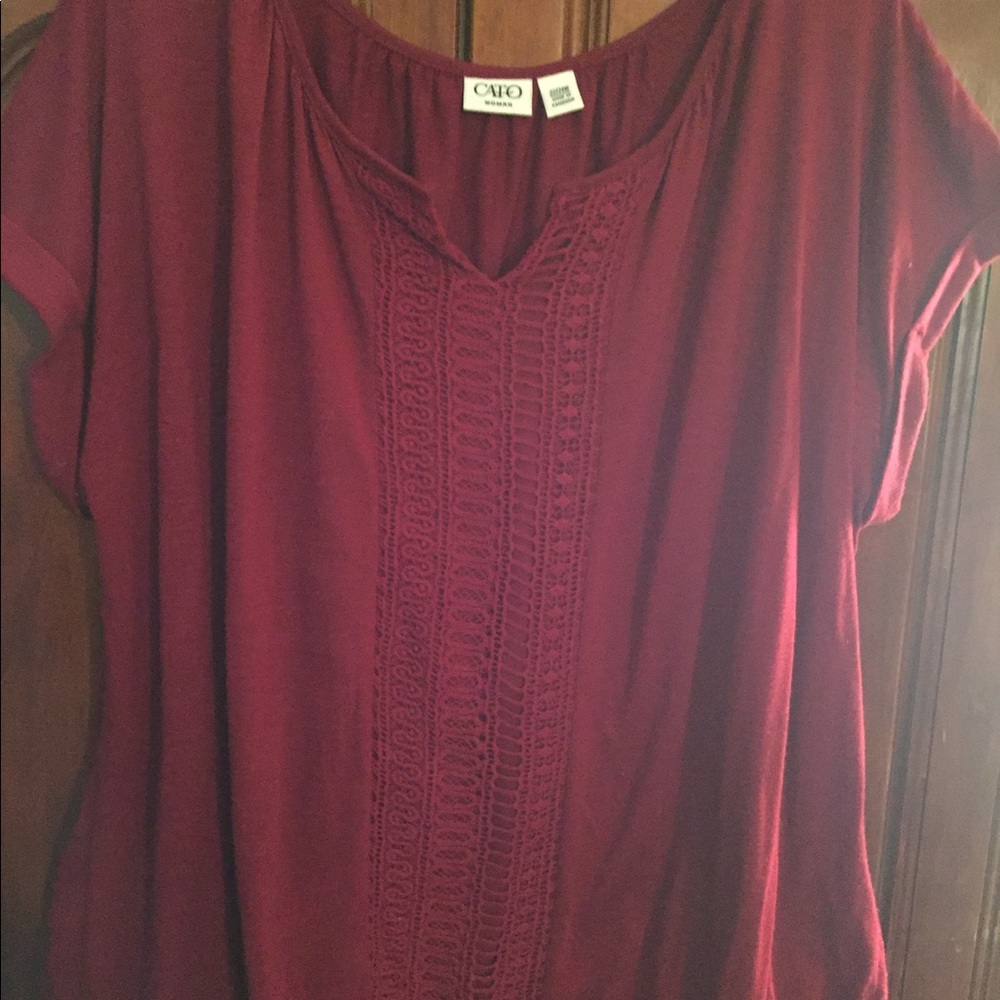 Plum colored shirt 22/24