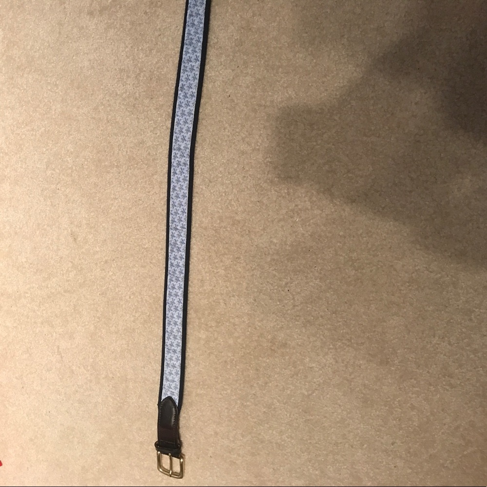 Vineyard Vines Blue Dragonfly Belt Size 34