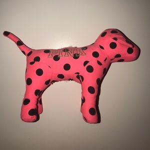 pink stuffed animal dog