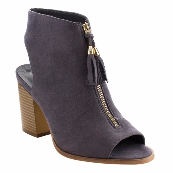 **ONLY ONE 8.5 LEFT!!** Sophie Peep Toe Booties - Picture 2 of 3