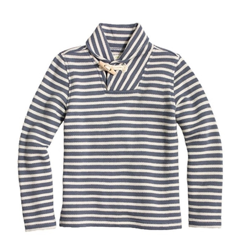 J. Crew Crewcuts Striped Collar Pullover Sweater