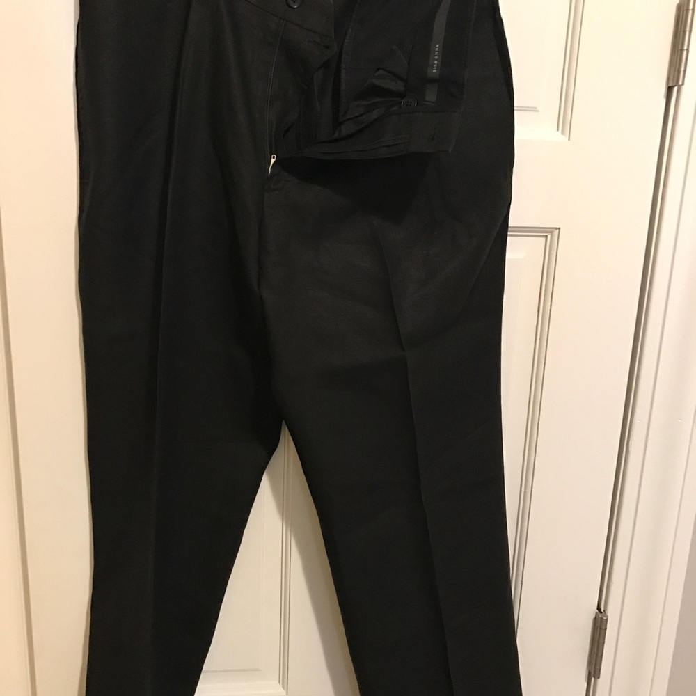 Men's Hugo Boss Linen Black Pants