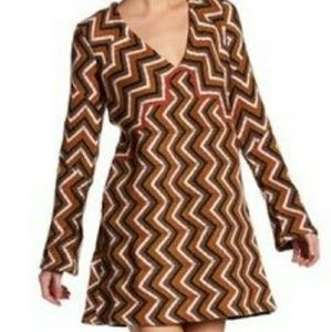 Free People Rhiannon Chevron Sweater Dress