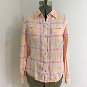 Eddie Bauer Linen Shirt Medium