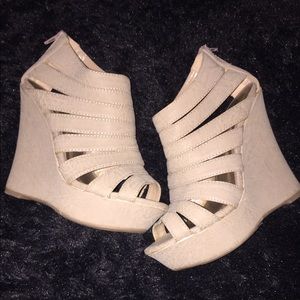Tan Wedge Heels