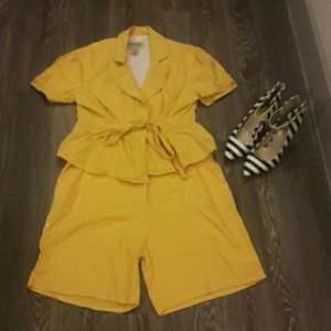 Yellow short set