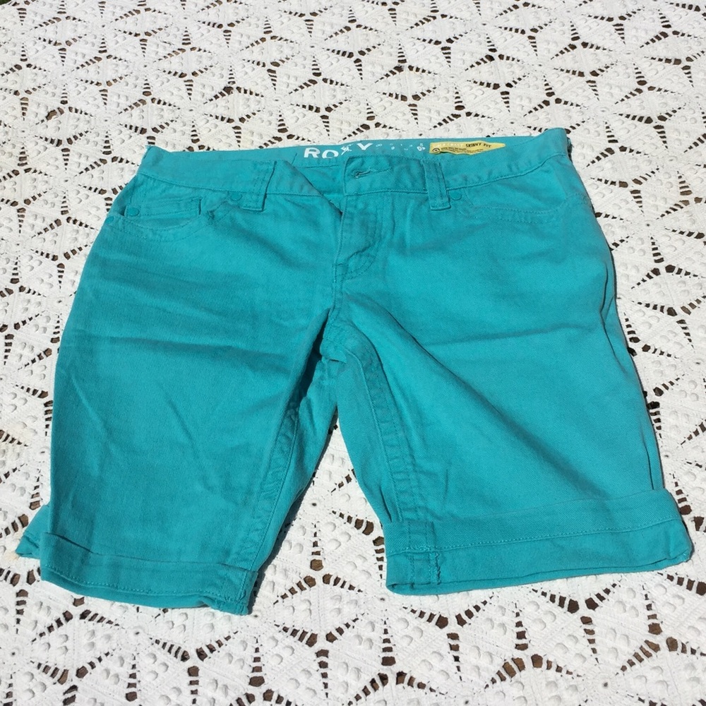 Roxy Knee Length Aqua Shorts
