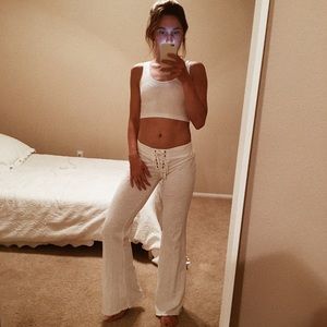 Roxy tie up flare pants 🤙🏼🤙🏼🤙🏼