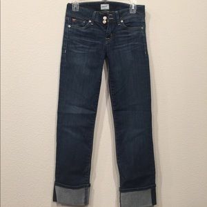 Hudsons Crop Straight with cuff style