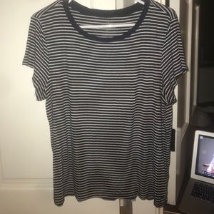 american eagle slouchy striped tee