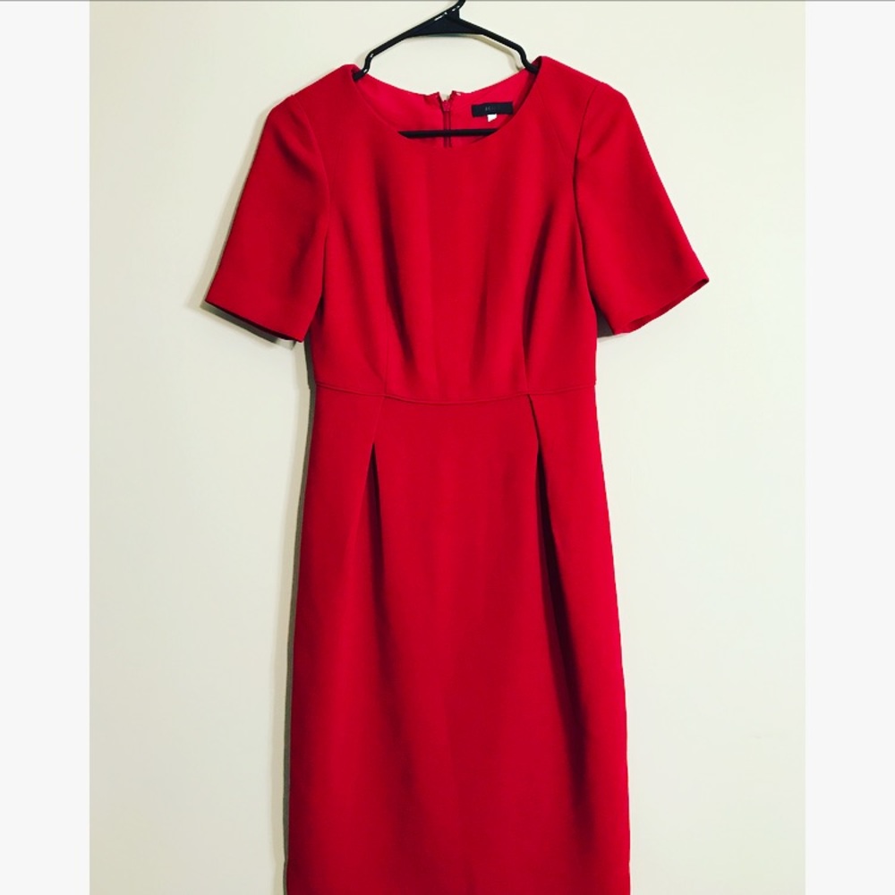 Red J crew dress