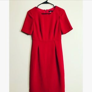 Red J crew dress