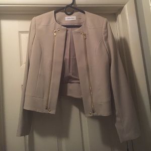 Calvin Klein open front blazer