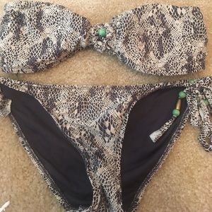 Rip curl snake print bikini