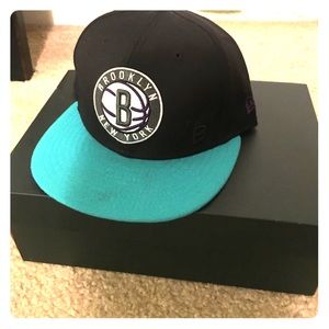 Black New Era Brooklyn Nets Hat