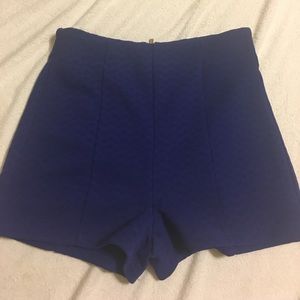 Royal Blue High waisted shorts!