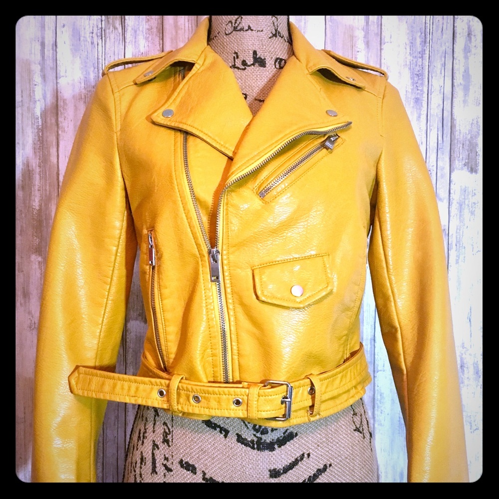 ZARA Faux/ Vegan Leather Moto Jacket